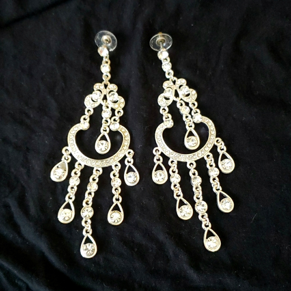 Rhinestone Chandelier Earrings